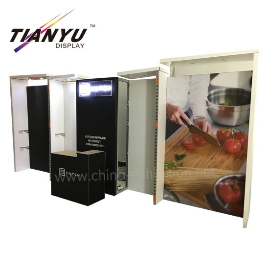 Tian Yu offerta espositiva Booth stand fondale con mensola di esposizione per Las Vegas Cucina Visualizza