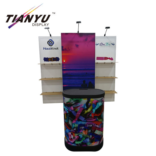 Trade Show di visualizzazione del tessuto di tensionamento Exhibition Booth Tessuto muro