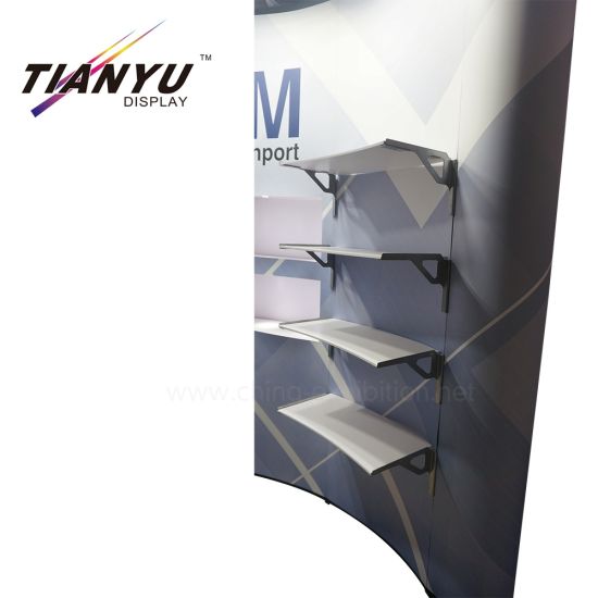 Tubi di alluminio portatile interno mensola Consiglio stand mobile 3 * 3 Pop up Banner
