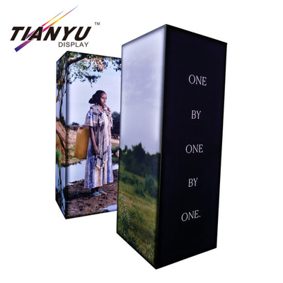 Visualizzazione di alluminio portatile personalizzato Cube Light Box per Stand Exhibition