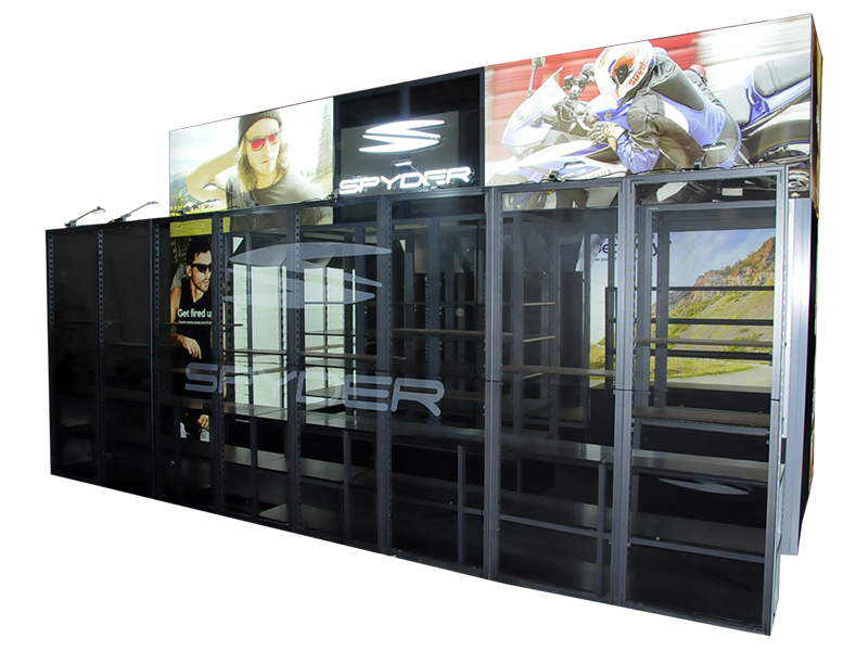 Cabina espositiva personalizzata per fondali personalizzati standard moderni 30x20ft per Expo